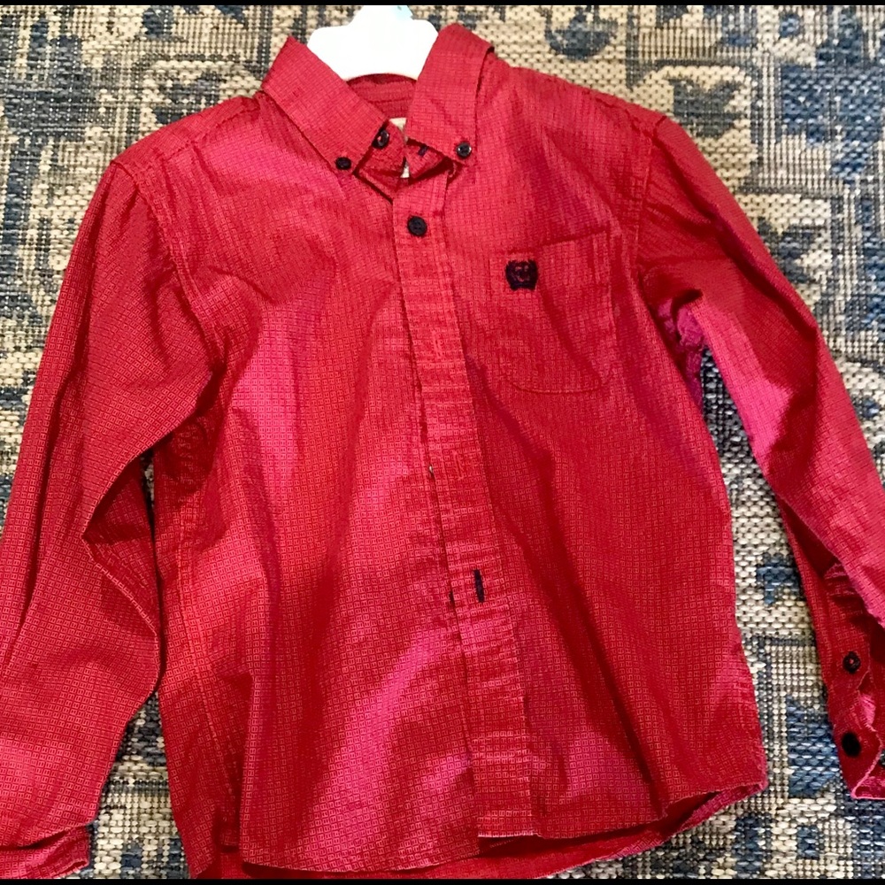 Little boys cinch button up and cinch jeans size 4